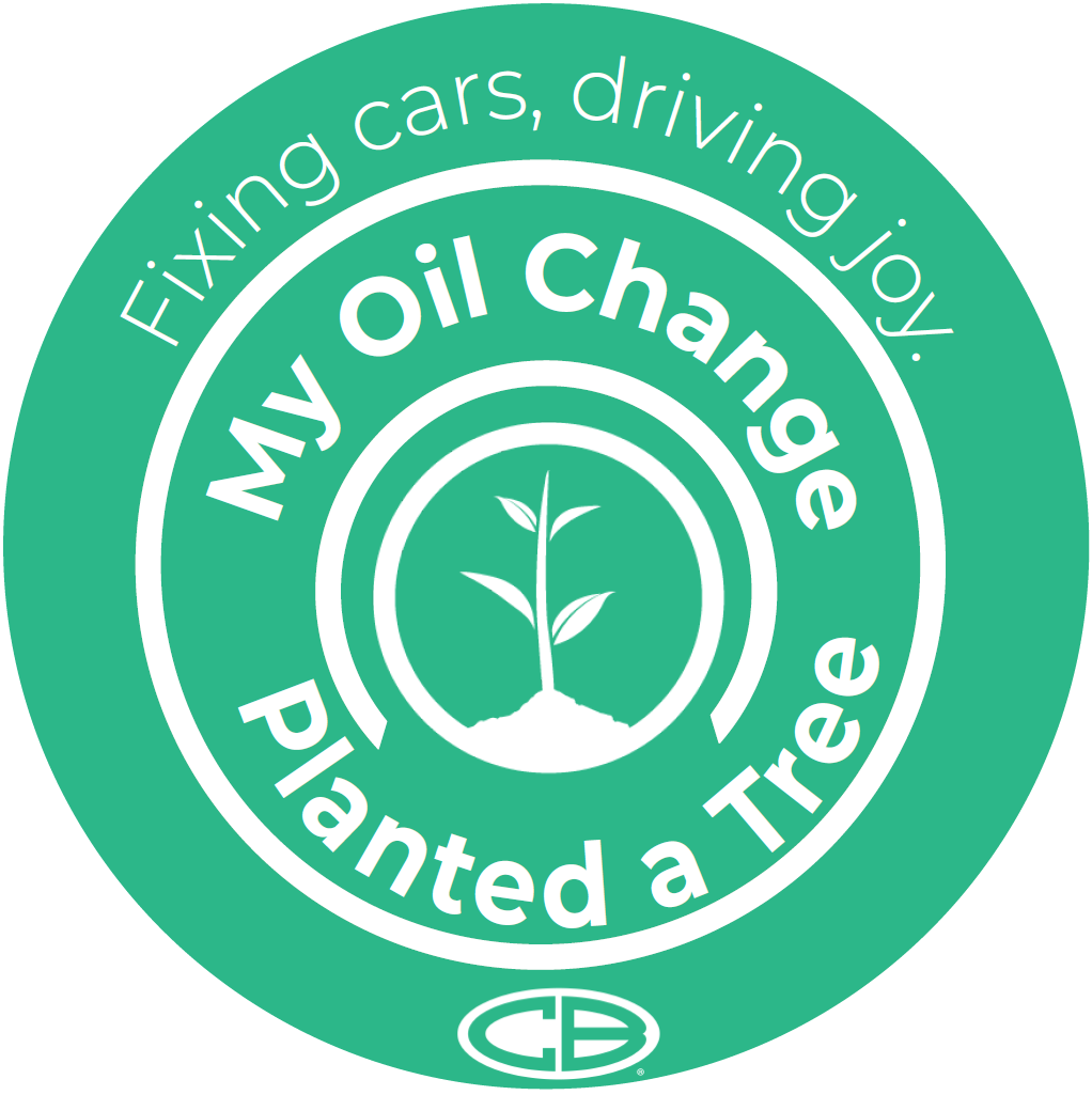 fixing cars, driving joy. My oil change. Plant a Tree