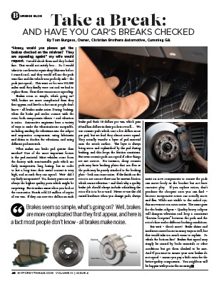 Take a break article
