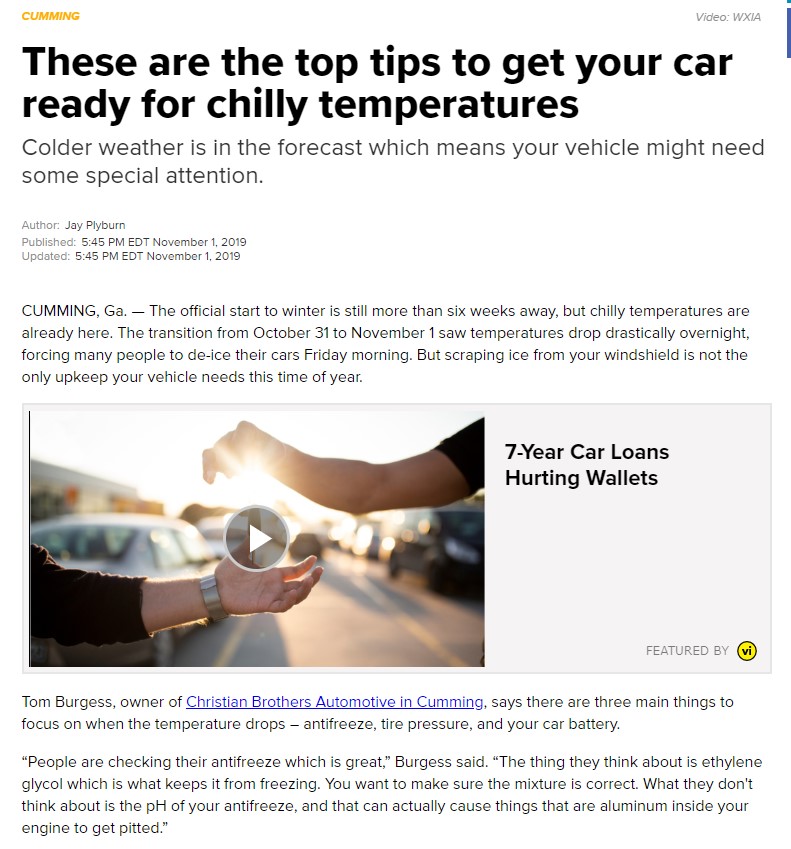 cold weather article