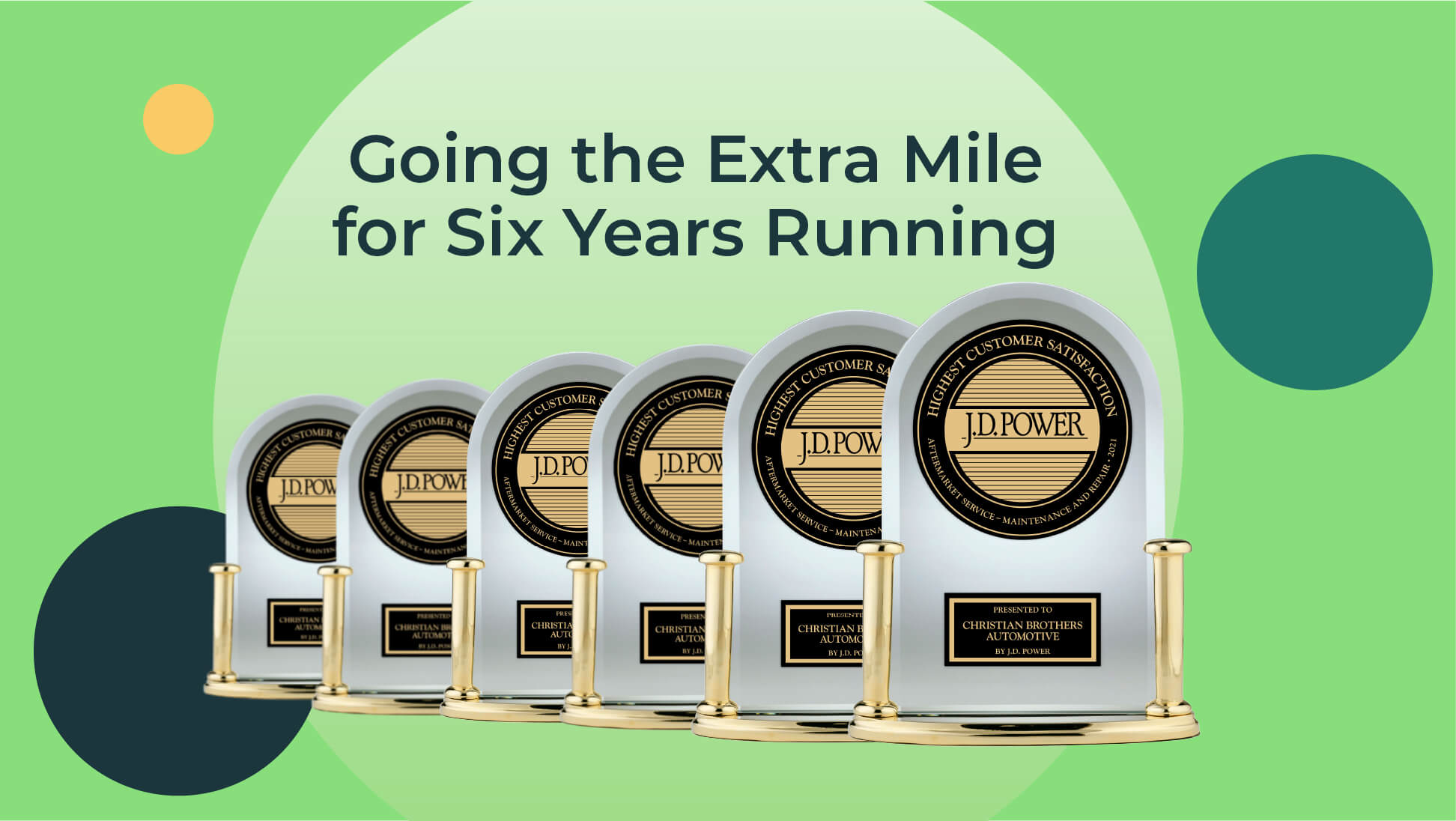 Going the extra mile six years running